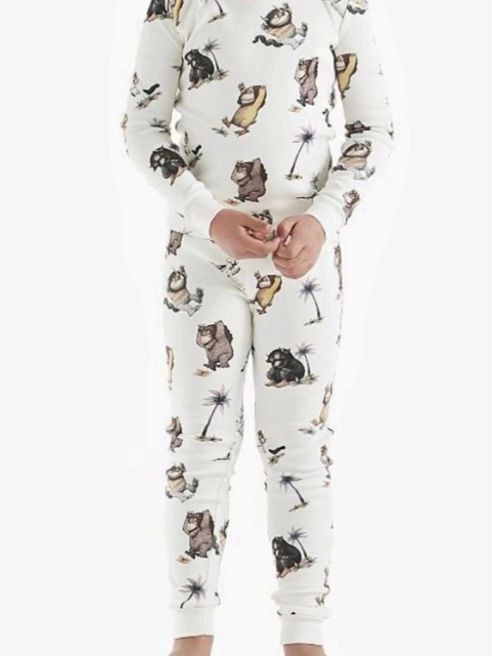 NWT Pottery Barn Kids Where The Wild Things Are Organic Cotton Pajama Set | 3T